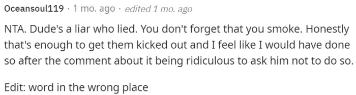 OP has the right to be upset and consider kicking them out