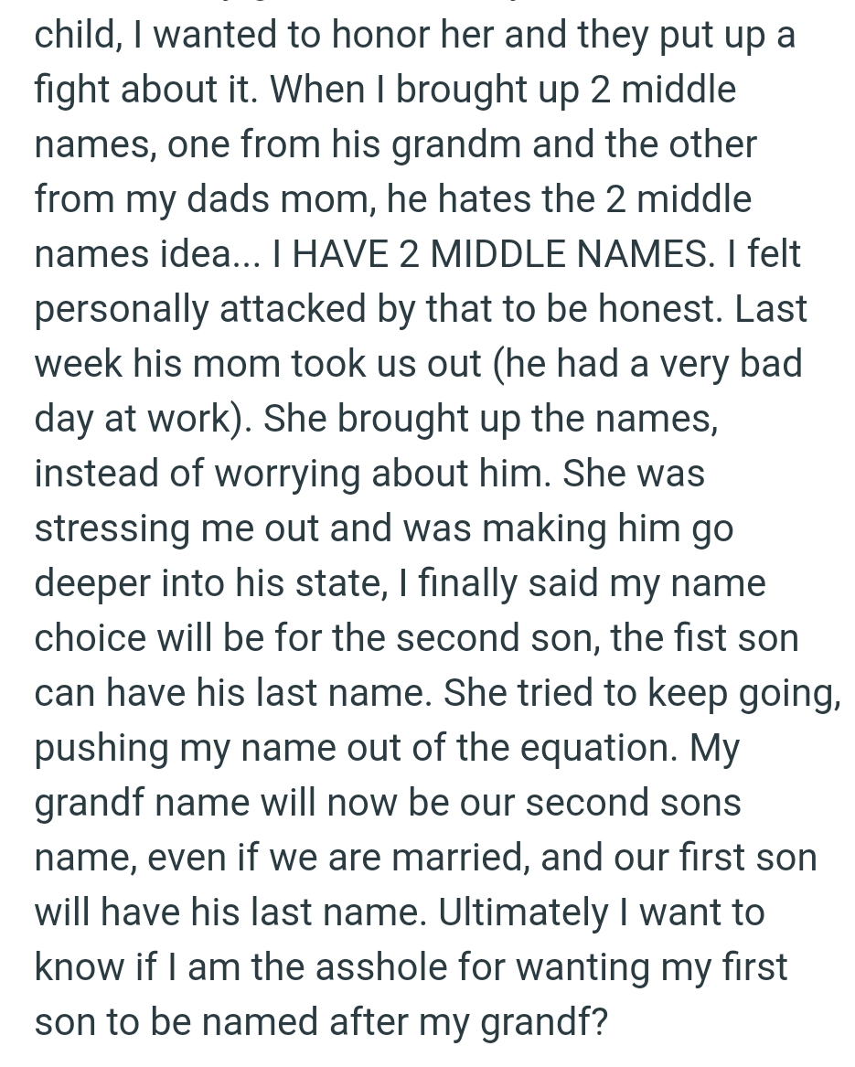 OP's FMIL was stressing her out and was making her partner go deeper into his state