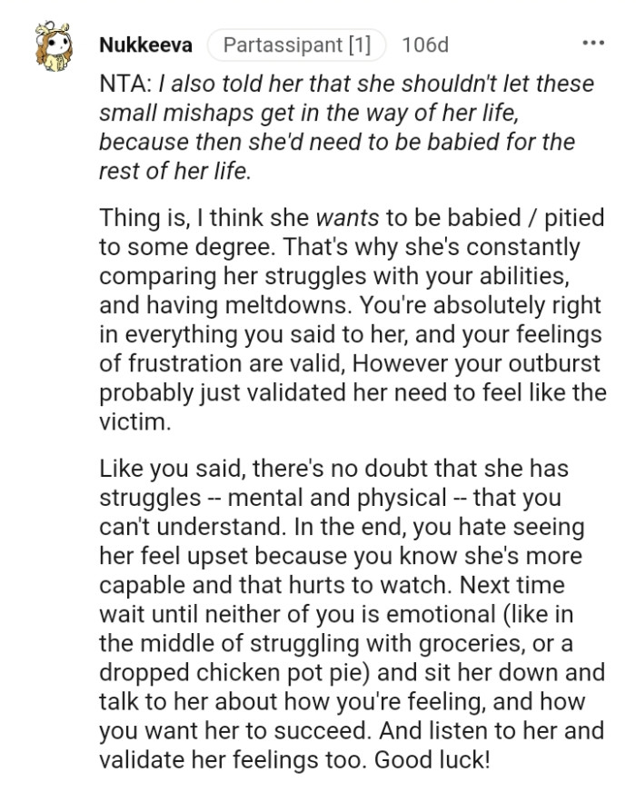 There's no doubt she has struggles