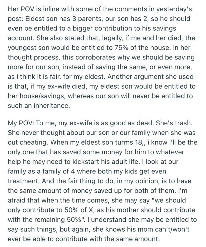 Their different POVs