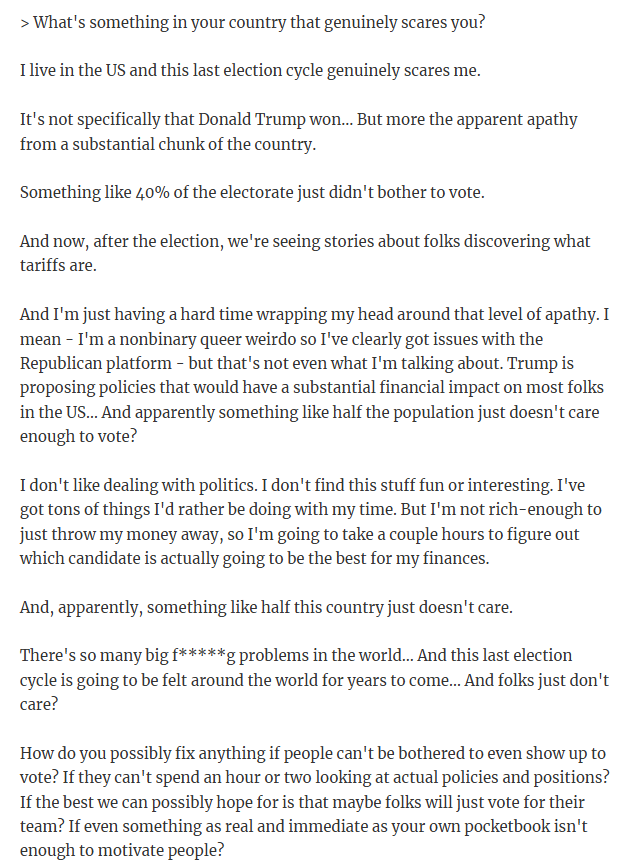 Widespread voter apathy in a critical US election is both alarming and frustrating.