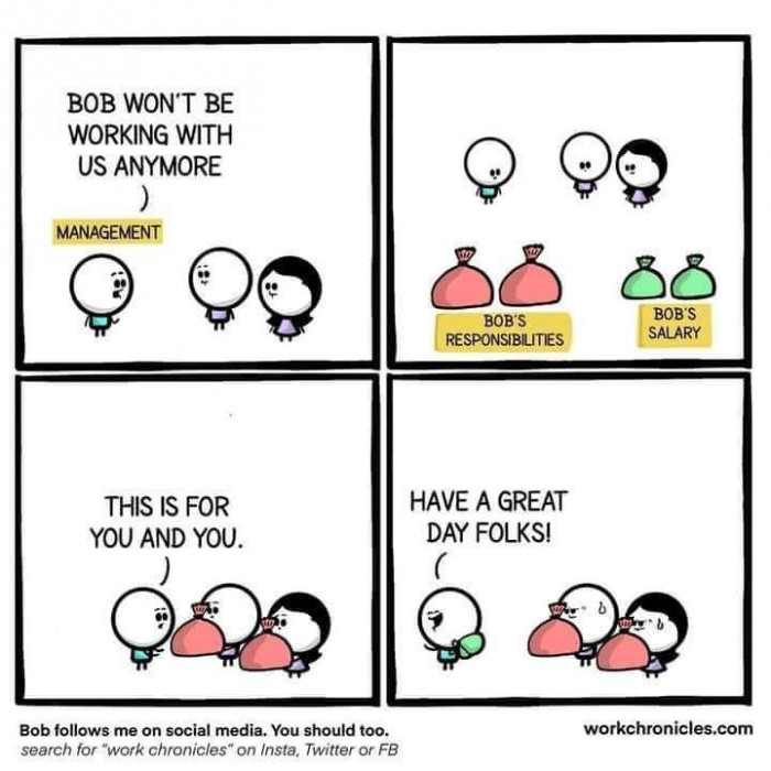 16. “What usually leads people to find another job”