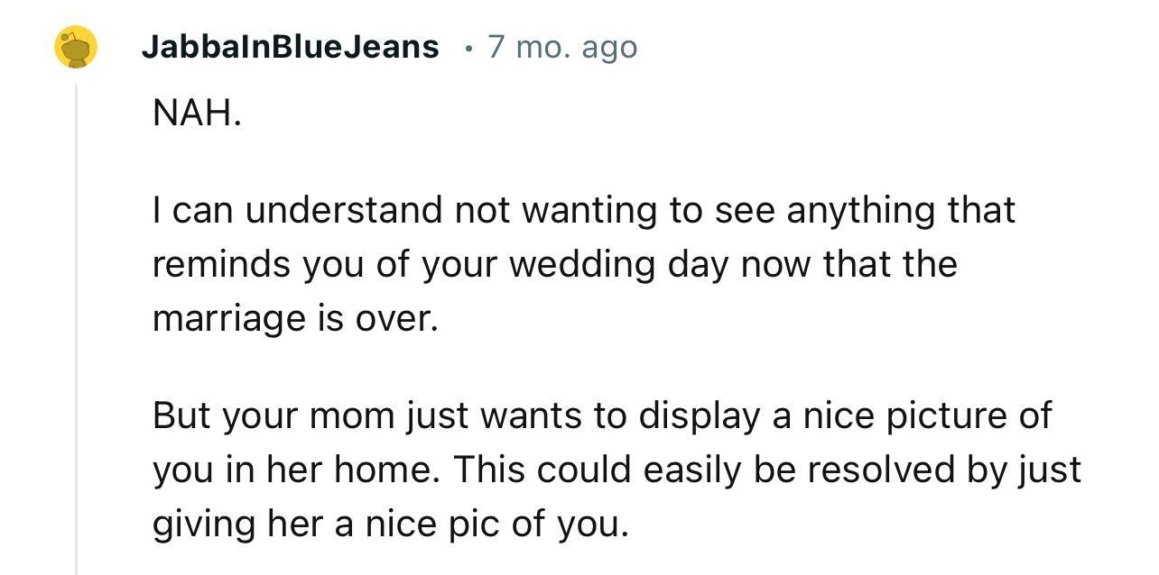 “NAH… This Could Easily Be Resolved by Just Giving Her a Nice Pic of You.”