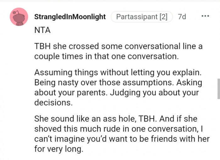 Being friends with this person for a long time