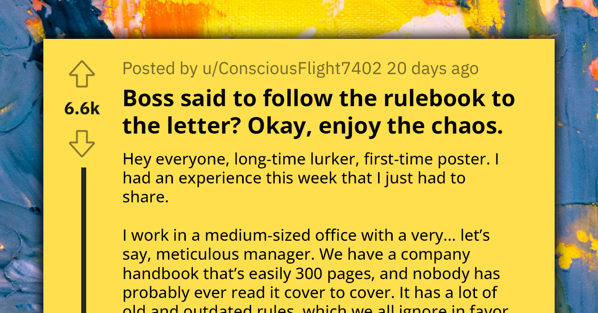 Redditor And His Colleagues Use Their Outdated Company Handbook To Teach Their Boss Lesson