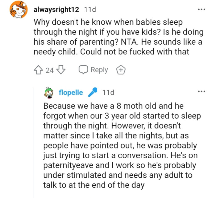 He was probably just trying to start a conversation