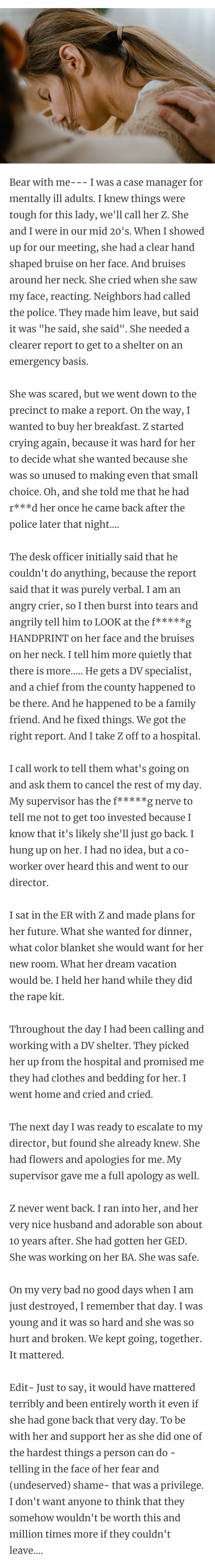 15. Be the voice to the voiceless.