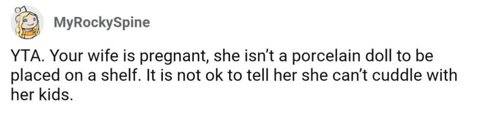 Pregnancy doesn't automatically make a person precariously fragile