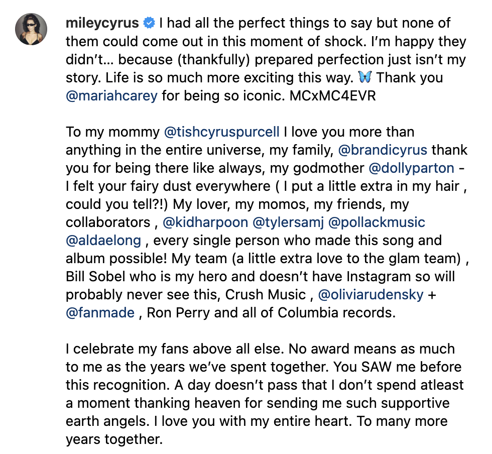 Her Grammy win for Best Pop Solo Performance...