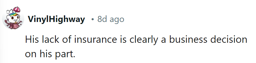 Insurance amiss? His glass-half-empty approach is a pane in the assets.