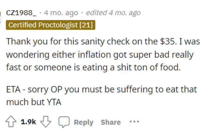 This is also when people started calling her out on how much food she got at McDonald's because, obviously, that's a lot for a cheap place.