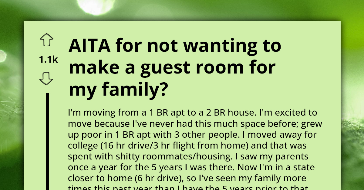 Grad Student Enrages Mother Over Refusing To Convert Extra Room Into Guest Space For Visiting Relatives