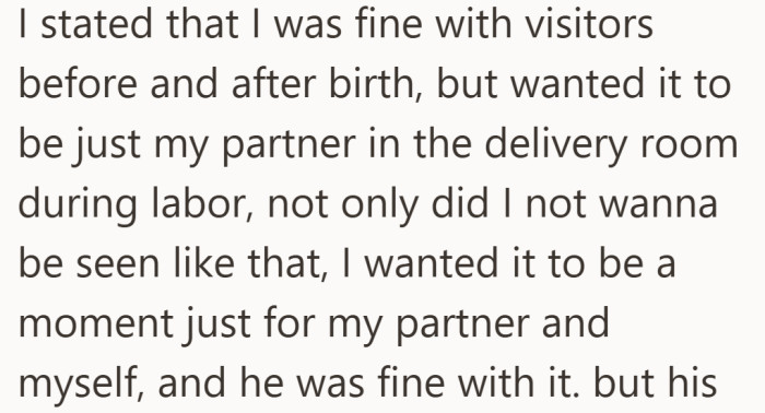 She wasn’t shutting people out, she just wanted one moment to herself.