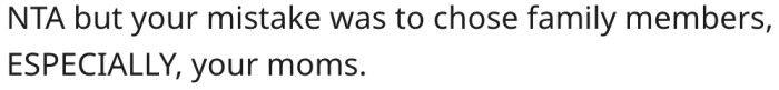 She chose the wrong witnesses.