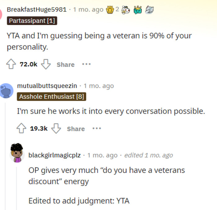 People immediately came to the comments and said that OP was TA for assuming this and made things worse by not apologizing.