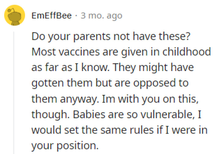 Babies are too vulnerable