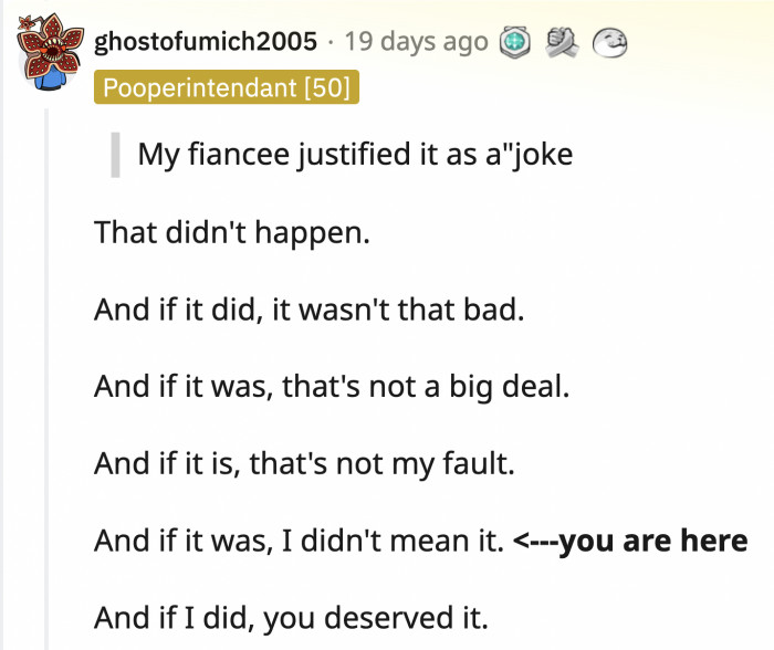 This is a bully (abuser) move