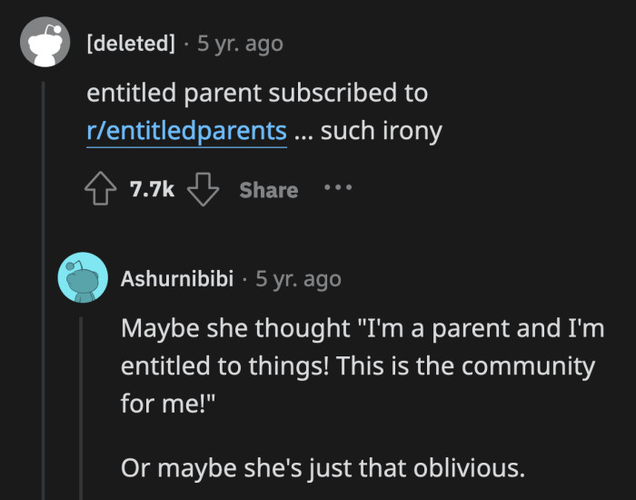 Must be like looking at a mirror. Too bad she didn't like what she saw.