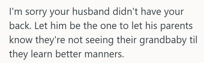 Grandbaby privileges revoked until basic decency is restored — fair trade, honestly.