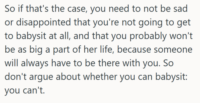 A tough truth: sometimes love means accepting limits, even when it stings.