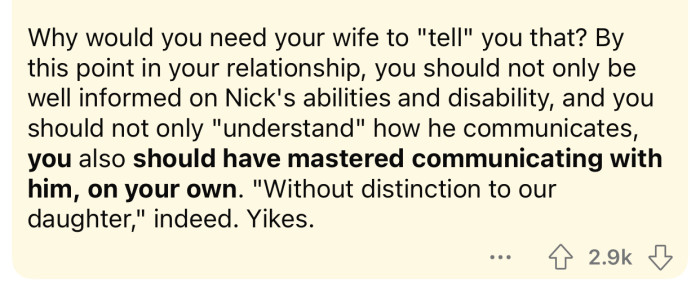 OP should know how to communicate with Nick by this point.