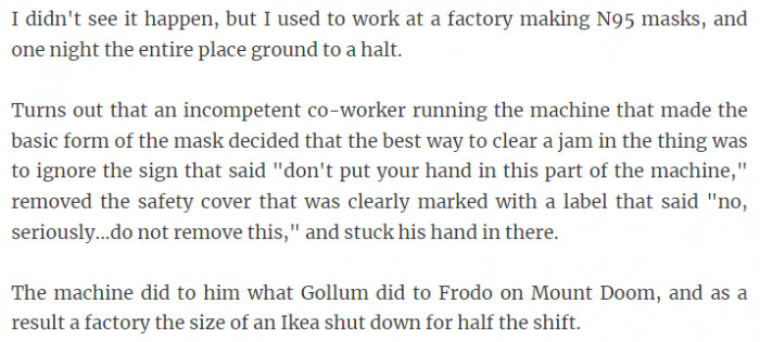 33. What the machine did to him...