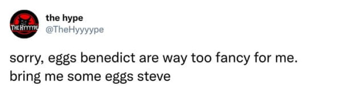 9. Eggs Steve