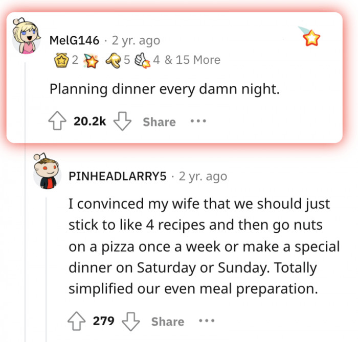 #9 Is planning dinner a thing for all adults?
