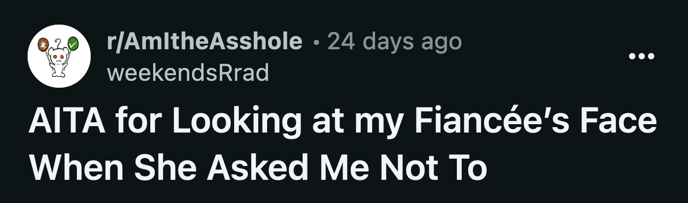 She put the eyepatch on and told OP she wasn't speaking to her when she left the room.