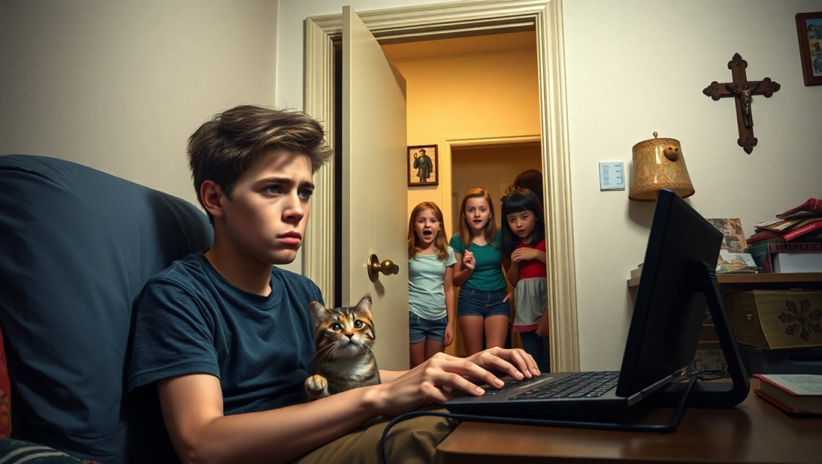 Sisters' Friends Invade My Room During Party - AITA for Swearing at Them?