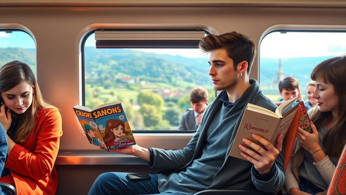 From Graphic Novel to Romance: AITA for Switching Books on Public Transport?