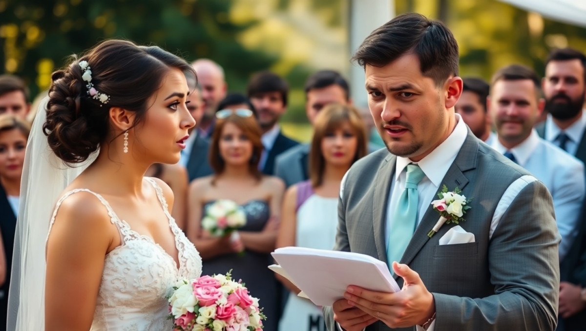 Cheating Husband Exposed During Wedding Vows: AITA for Calling Him Out?