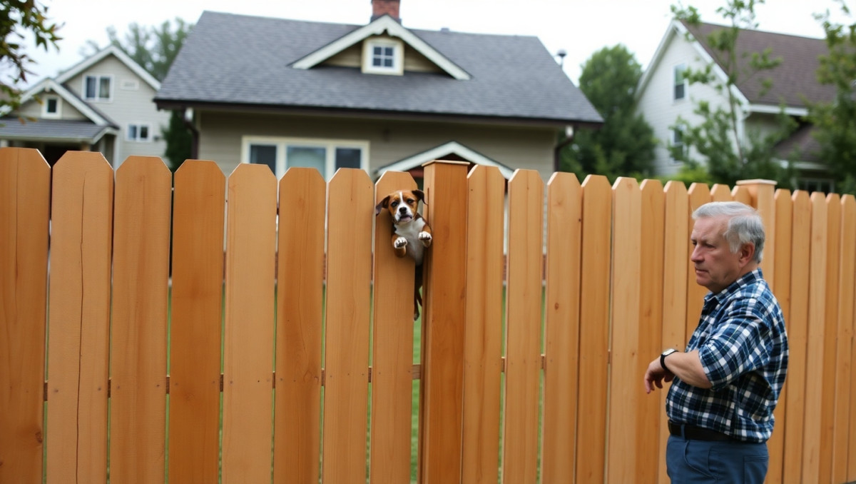 AITA for putting up a tall fence around my new house?