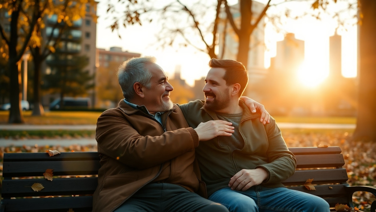 AITA for telling my wife she can't control how I show affection to my gay son?