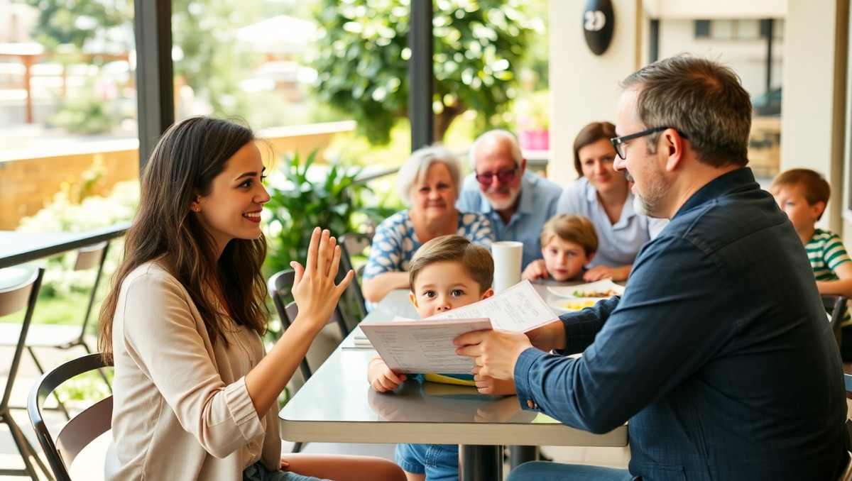 AITA for walking out of a family meal because they criticized my son's speech?