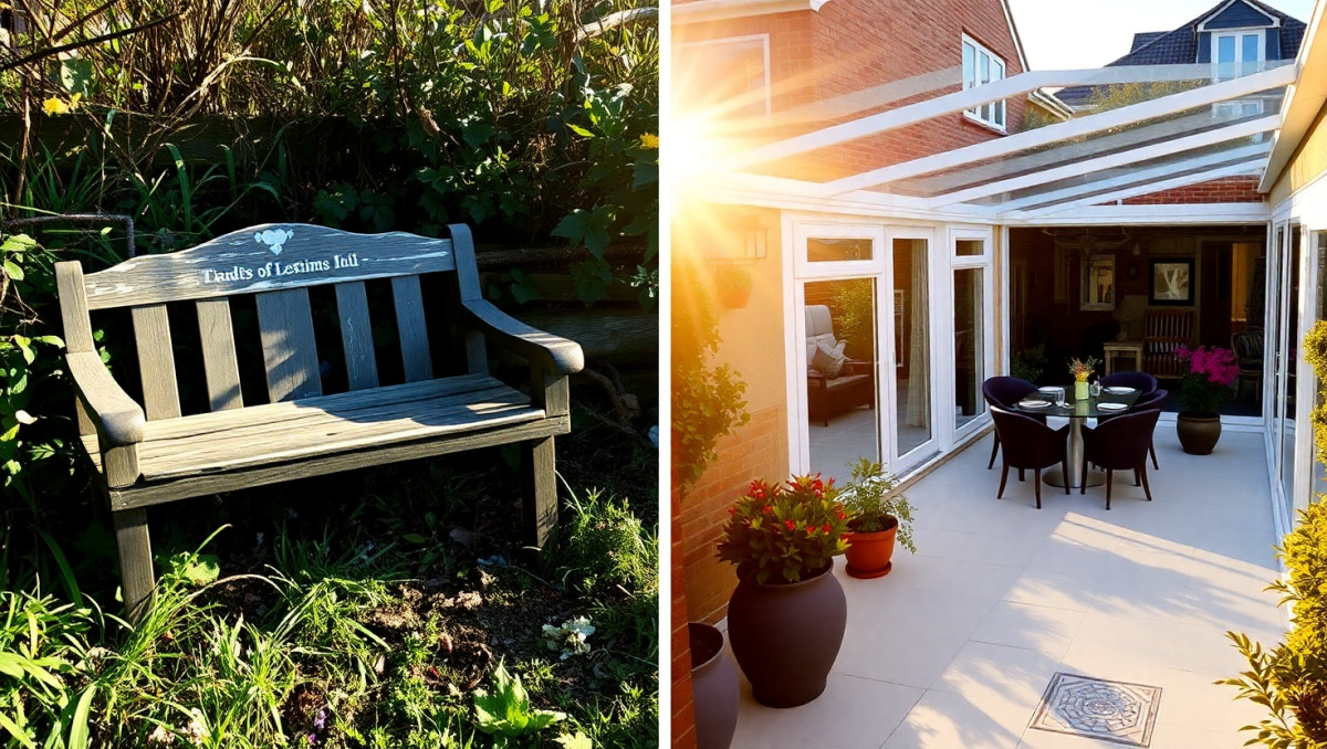 AITA for removing a memorial bench on my property for a patio extension?