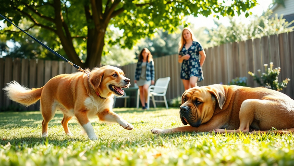 Neighbors Dog Causing Stress for My Pup: AITA for Setting Boundaries in Shared Backyard?