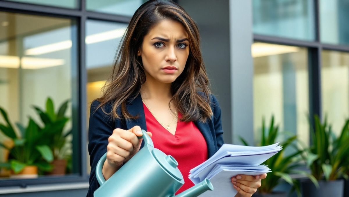 Struggling Receptionist Refuses Boss's Daily Plant Watering Demand: AITA?