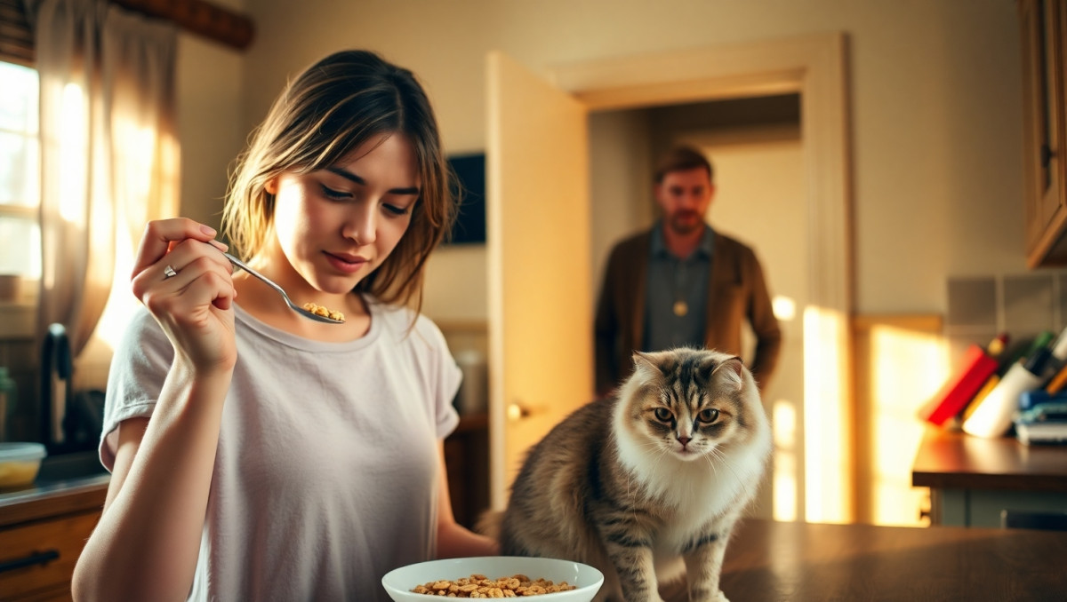 AITA for Sharing Cereal with Boyfriend's Cat and Causing Drama?