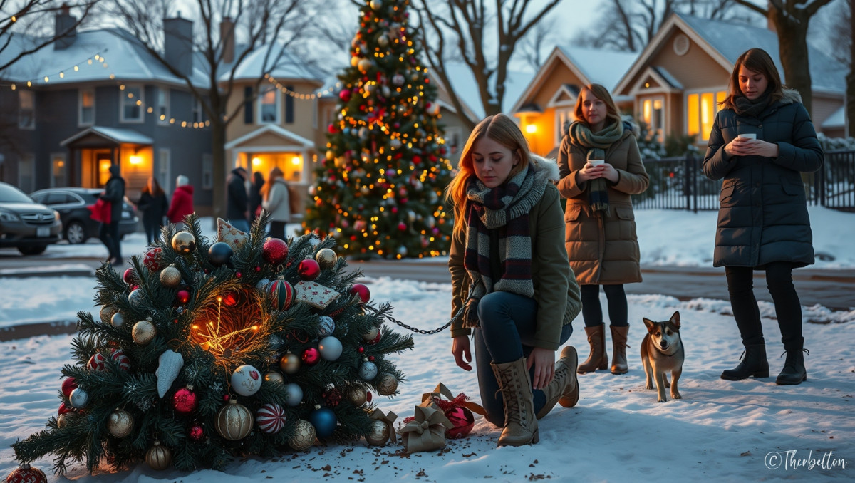 Christmas Tree Rivalry Leads to Party Disaster: AITA for Toppling Friends Perfect Tree?