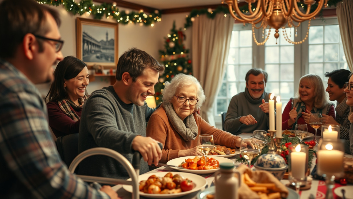 Kind Man Swaps Seats with Grandmother at Christmas Dinner - A Heartwarming Gesture or Disrespecting Tradition?