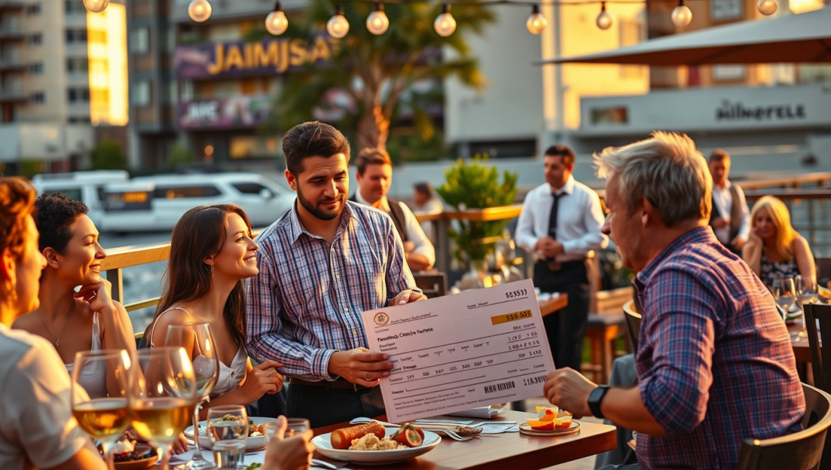 Debating Fairness: Splitting the Restaurant Bill After Dispute with the Waiter