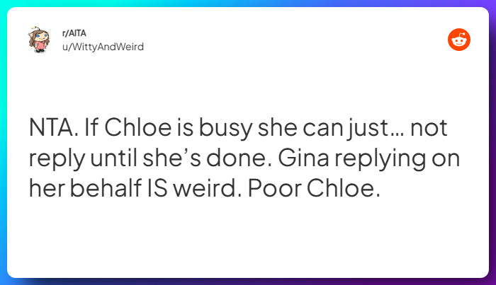 Comment from u/WittyAndWeird