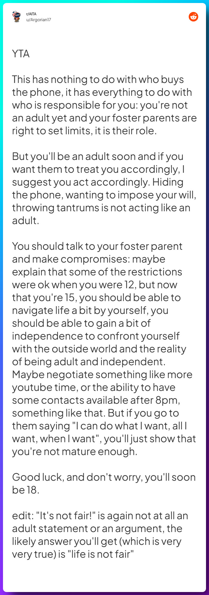 Comment from u/Argorian17