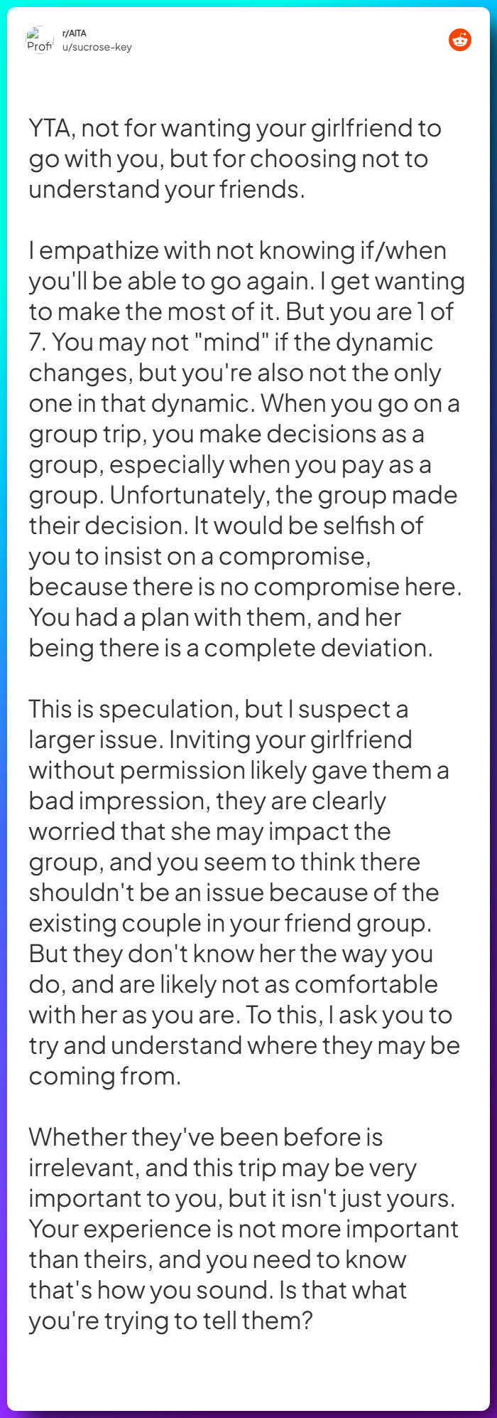 Comment from u/sucrose-key