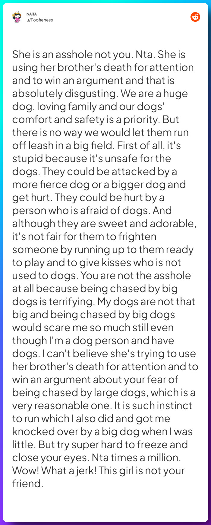 Comment from u/Foofieness