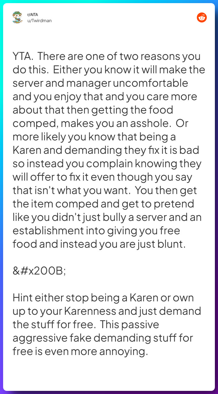 Comment from u/Twirdman