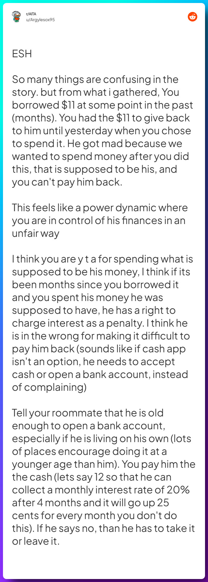 Comment from u/Argylesox95