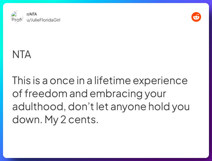 Comment from u/JulieFloridaGirl