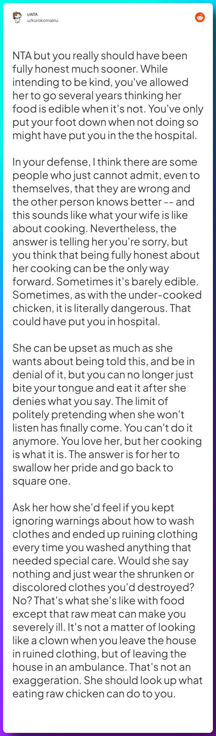 Comment from u/kurokomainu